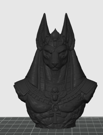 Miniatura 2 do modelo 3D Busto de Anubis