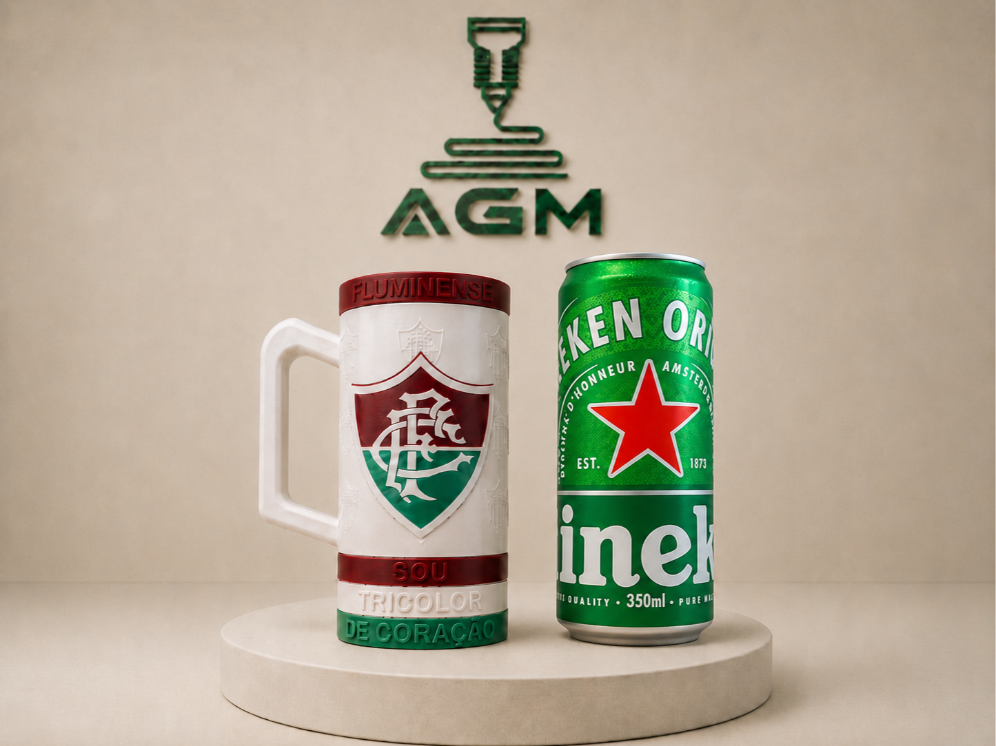 Porta Lata Sleek com Alça - Fluminense
