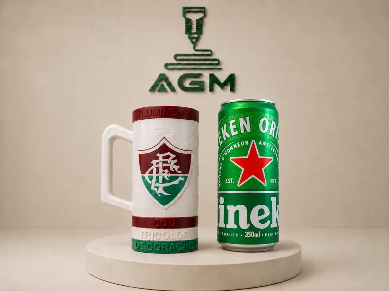 Porta Lata Sleek com Alça - Fluminense