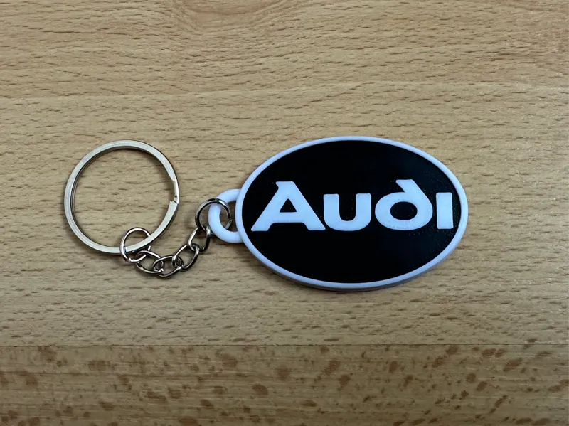 Audi Vintage Logo Keychain