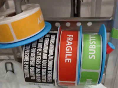Walmart label divider for OGP carts