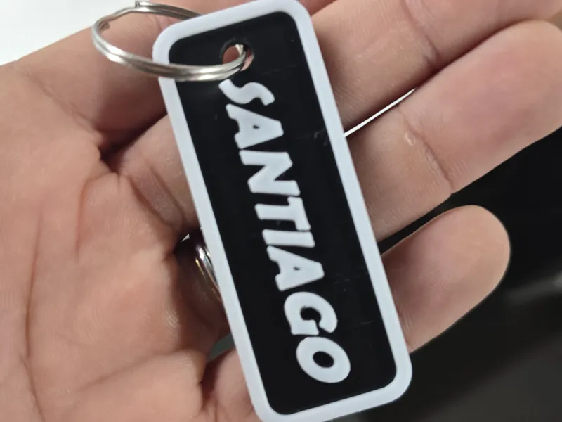 Portachiavi con nome personalizzato