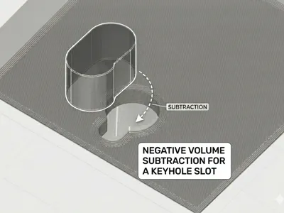 Keyhole Slot for wall