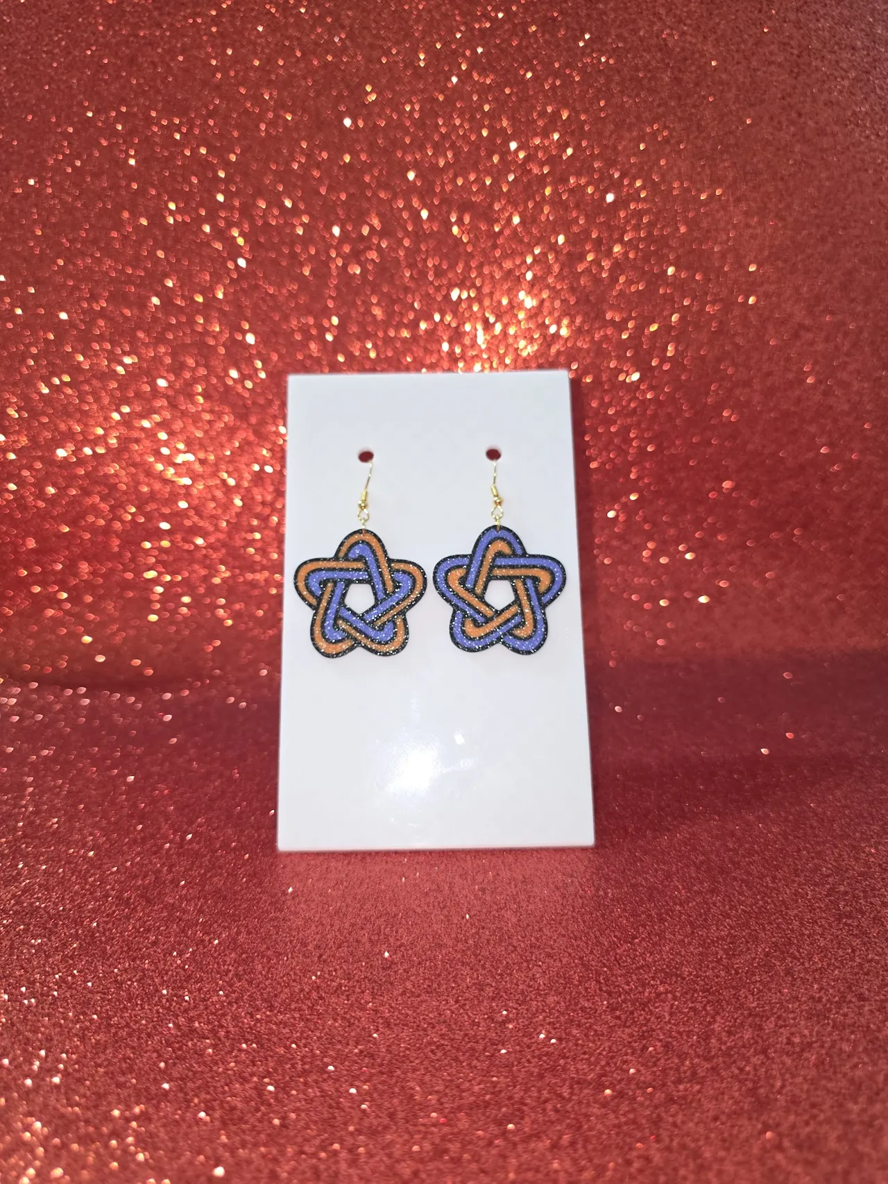 Star entanglement earrings view 2