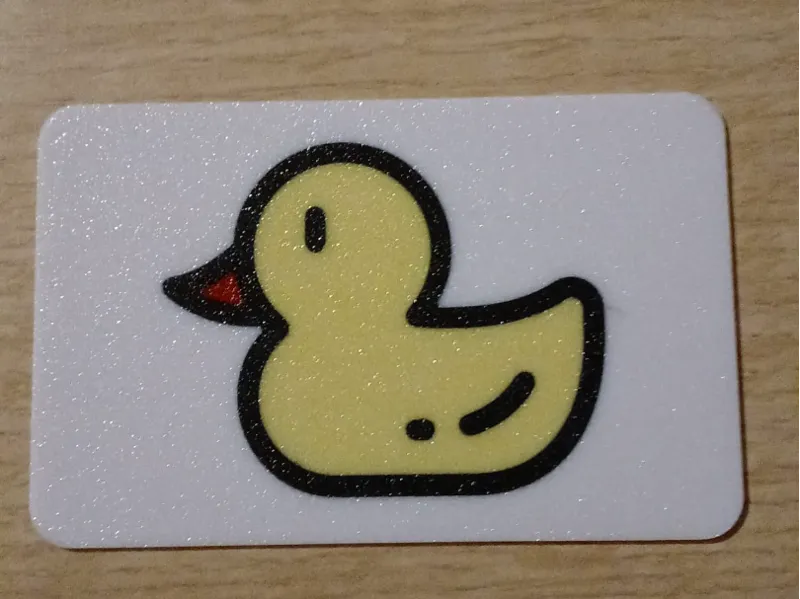 A Duck on a Card