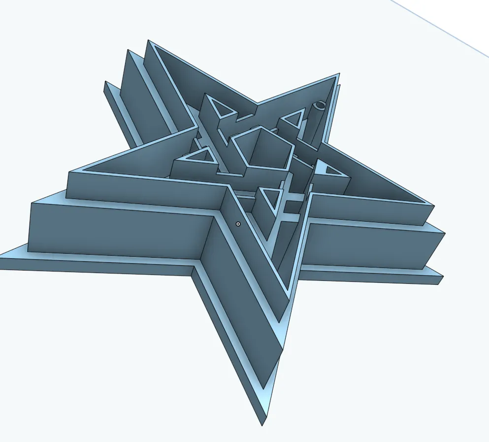 five-pointed star cookie/earring cutter view 2