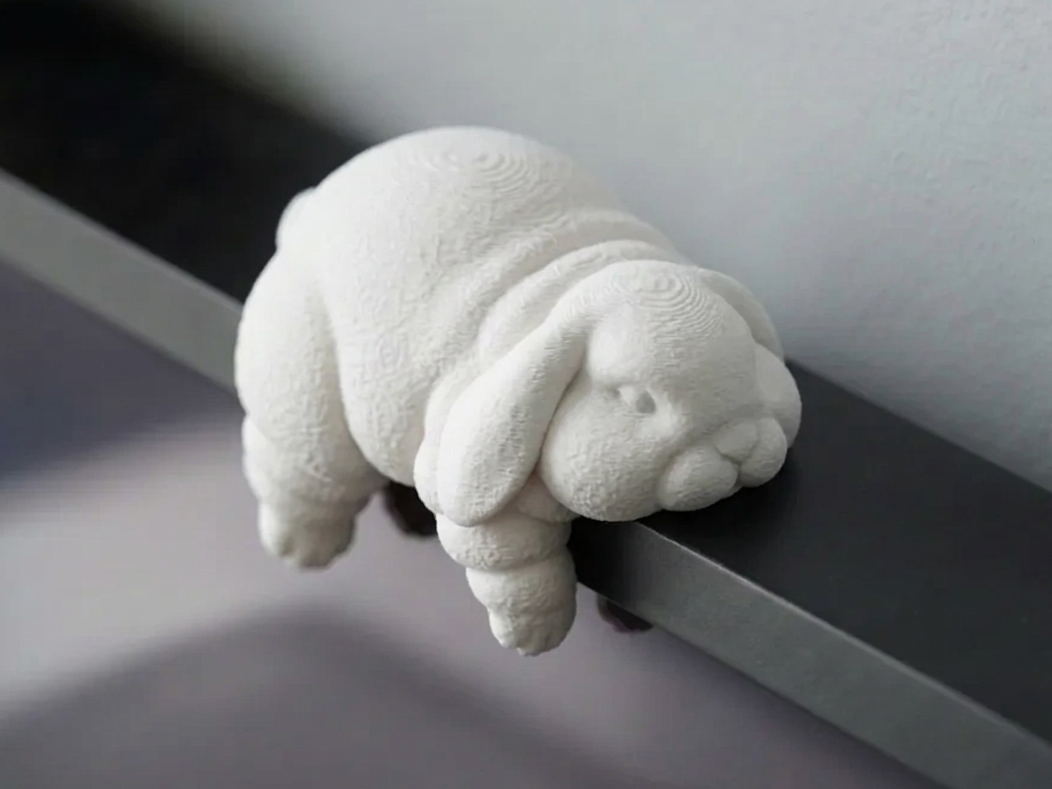 Super Fat Sleepy Bunny - Easter Monitor Buddy