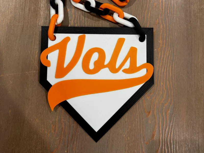 Tennessee BaseVols Oversized Necklace