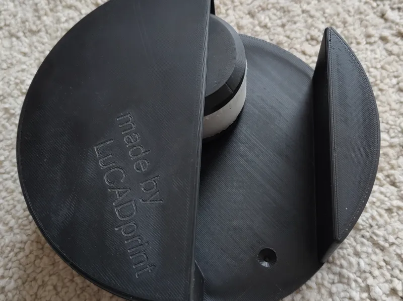 Stangenhalter vergrößert 56mm mit Silikonroller