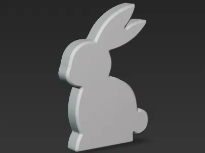 Minimalist Easter Bunny
