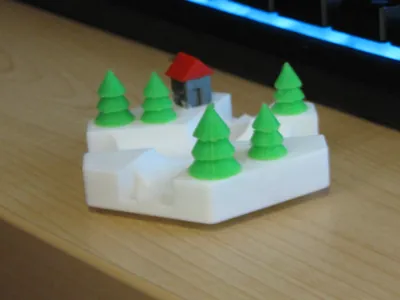 GraviTrax tree and cabin