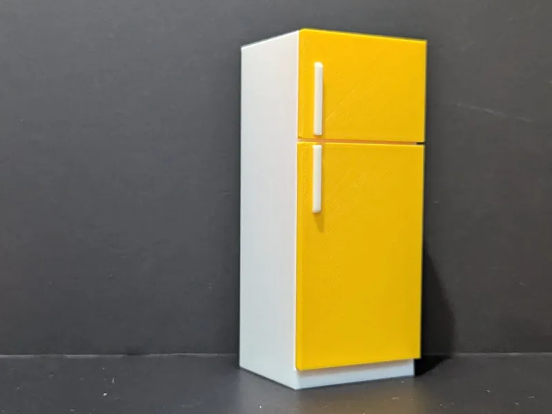 Dollhouse 1:12 Fridge - Non-Working Doors