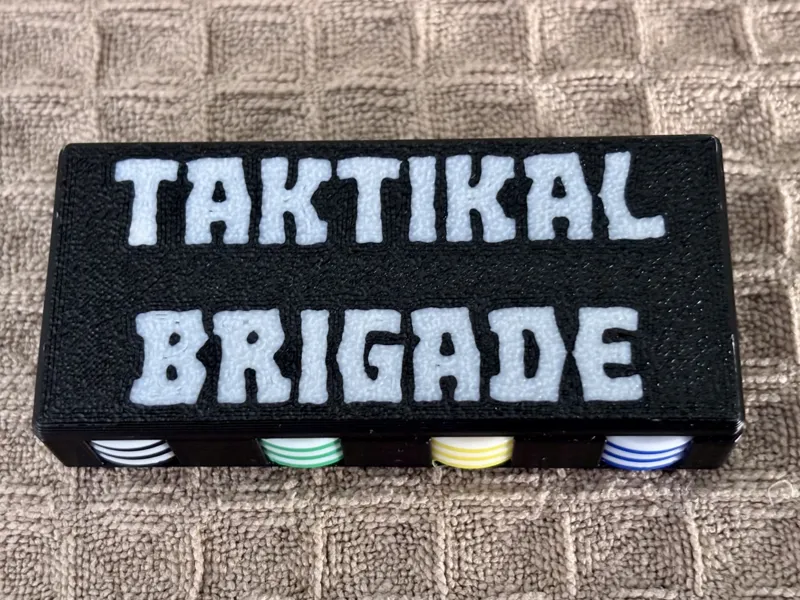 16 mm Taktikal Brigate token with magnetic box