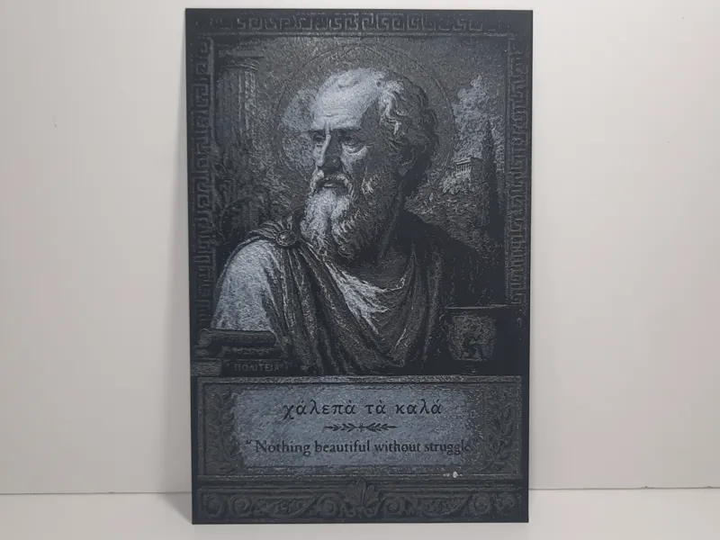 Plato Hueforge Portrait - V1