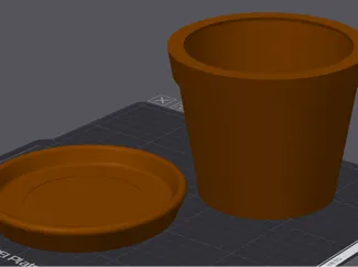 Planter with Drain Dish