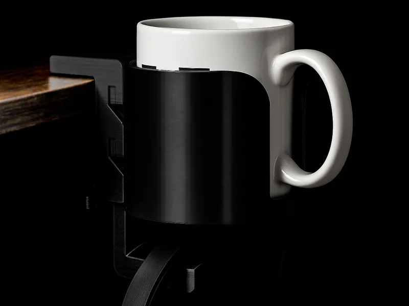 Desk Clamp Mug & Headphone Combo Holder (M6 Bolt)