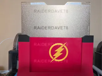 H2C build plate holder with customizable panel
