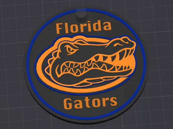 Florida Gators BagTag Keychain Customizable 