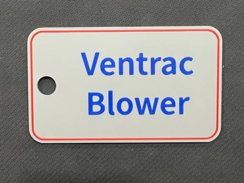 Ventrac Blower Belt Tag