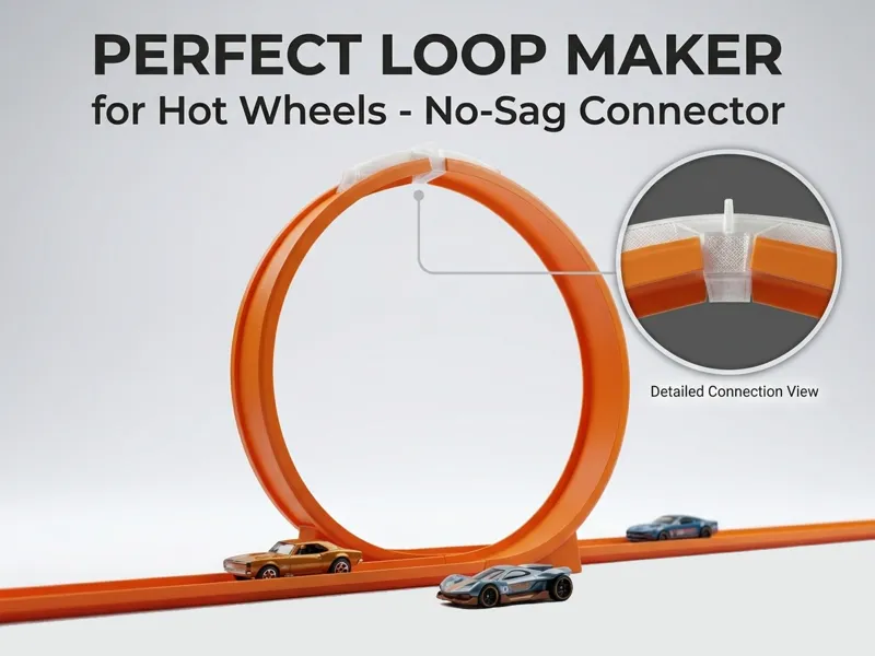 Perfect Loop Maker Hot Wheels - No-Sag Connector