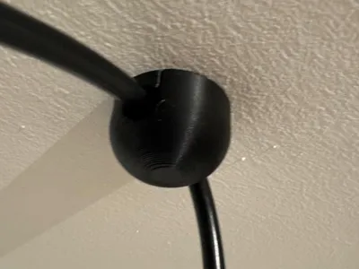 Cable clamp for ceiling, wall