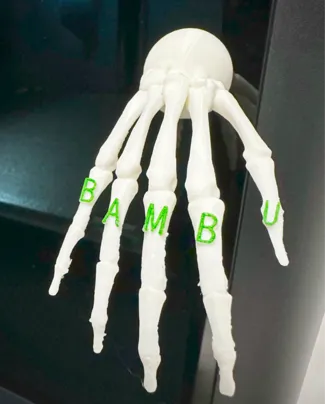 Bambu Lab Skeleton Door Handle - X1, P1S, P1P