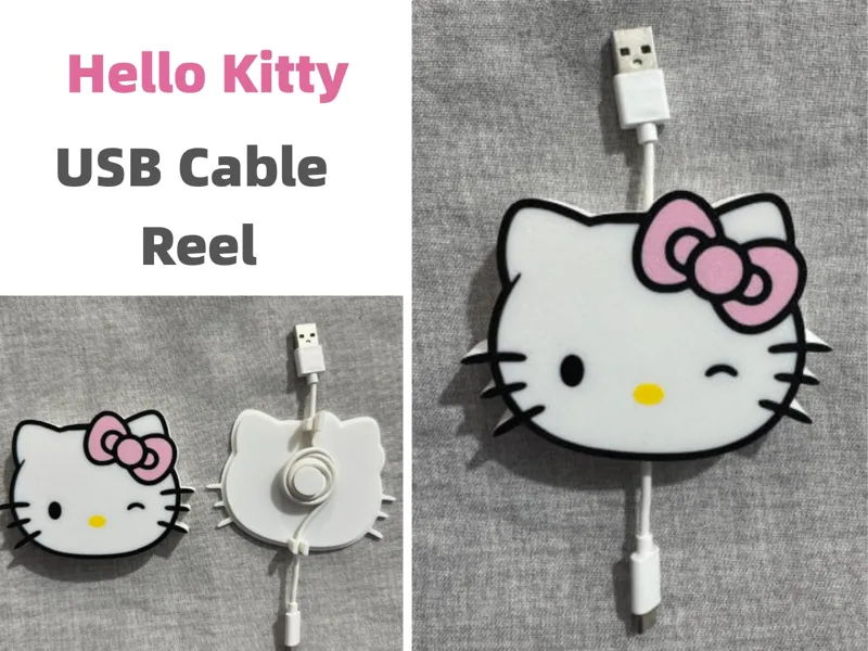 Hello Kitty卷线器/理线器/数据线收纳盒