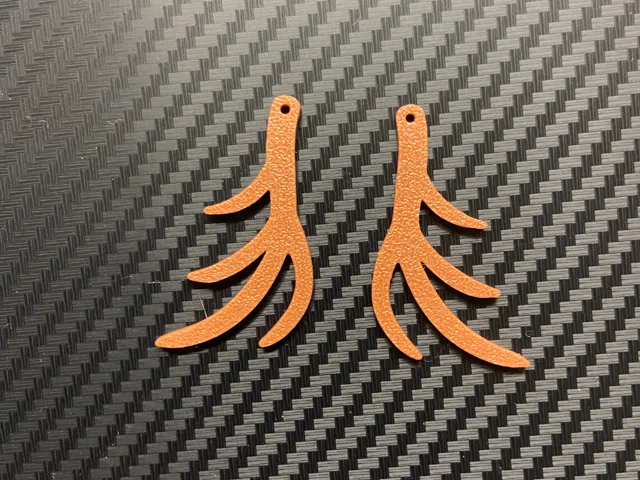 reindeer antler earrings