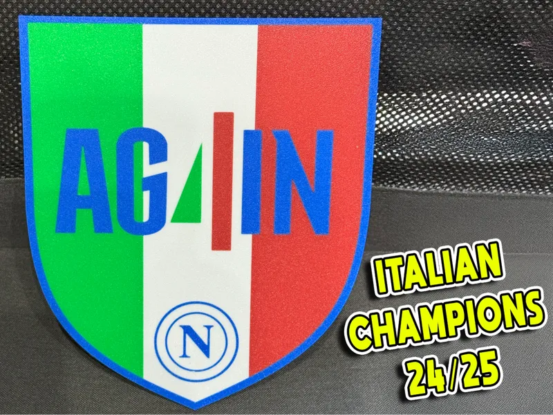 Targa Napoli Campioni D'Italia 24/25 scudetto