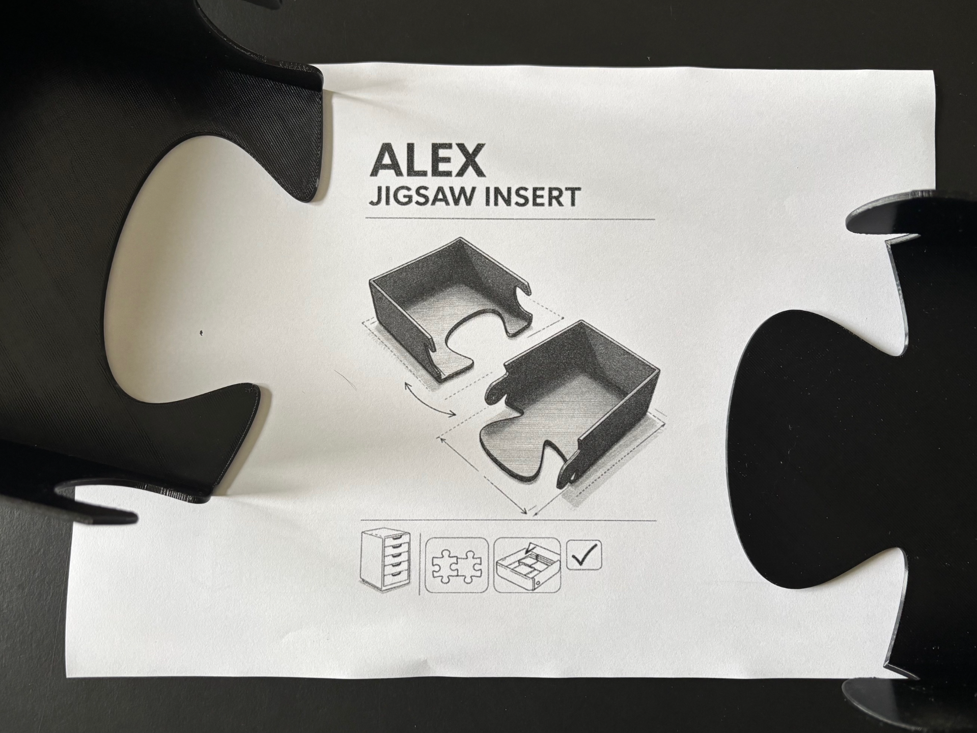 IKEA Alex drawer Full Width insert