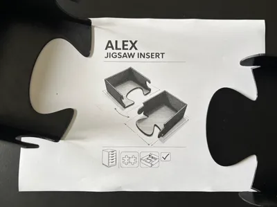 IKEA Alex drawer Full Width insert