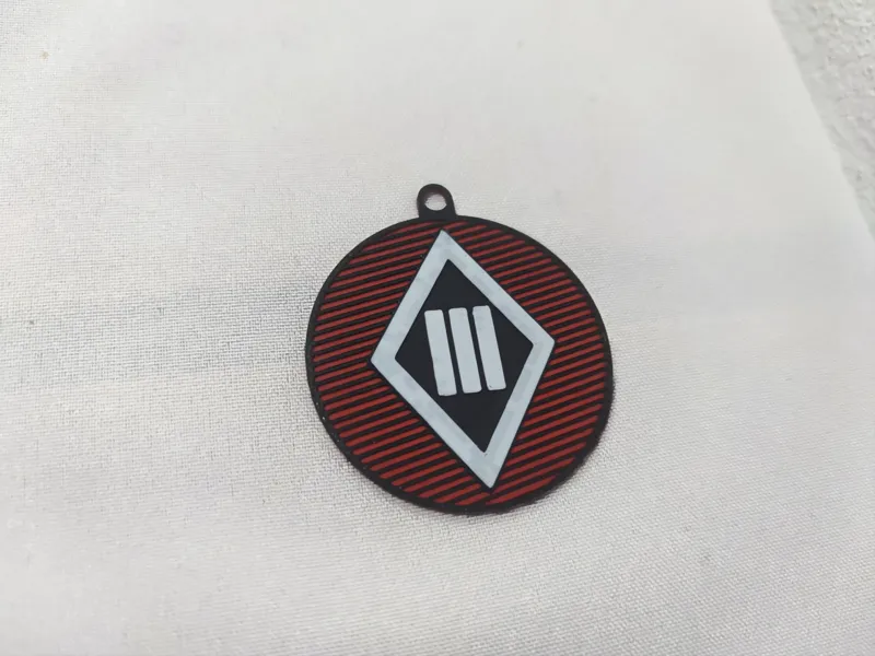 Tri sestry logo keychain