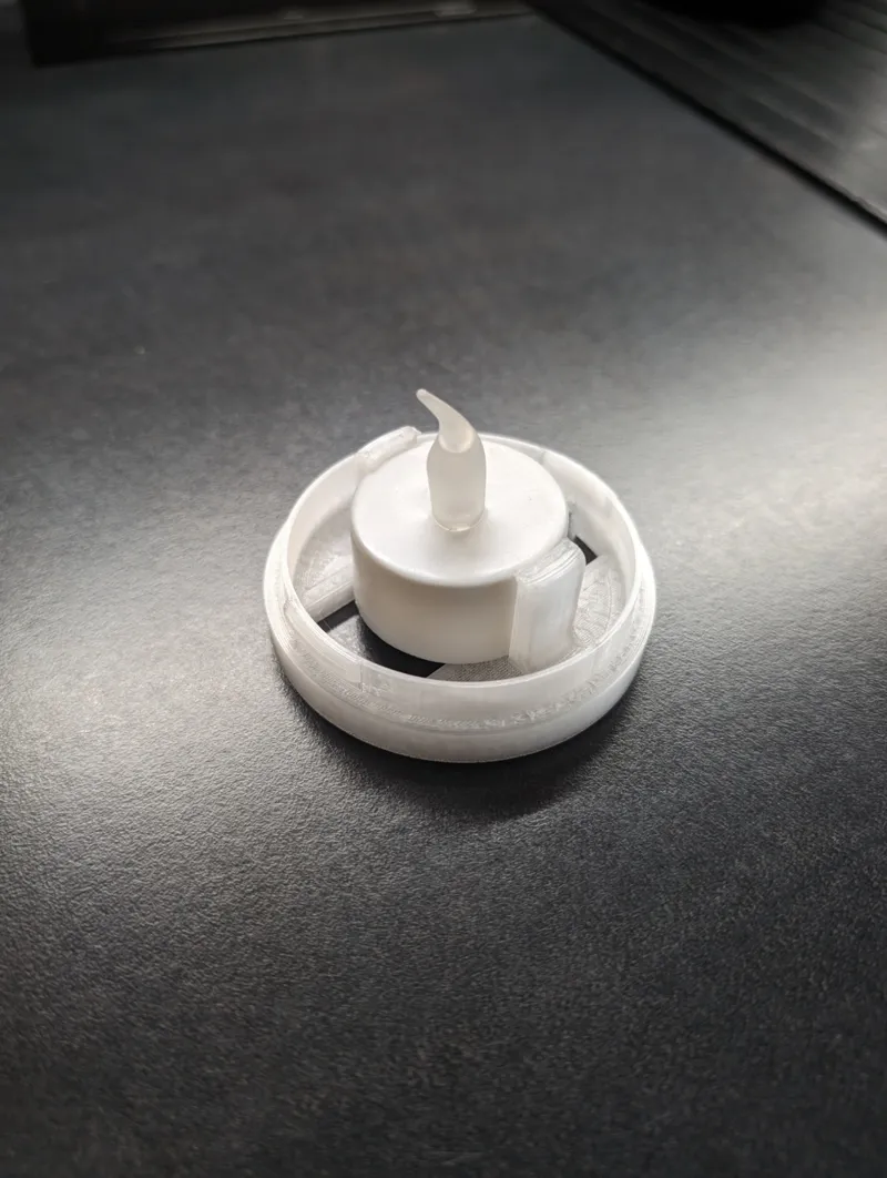 Tea Light base For Bambu Lap Led Lamp Kit 001