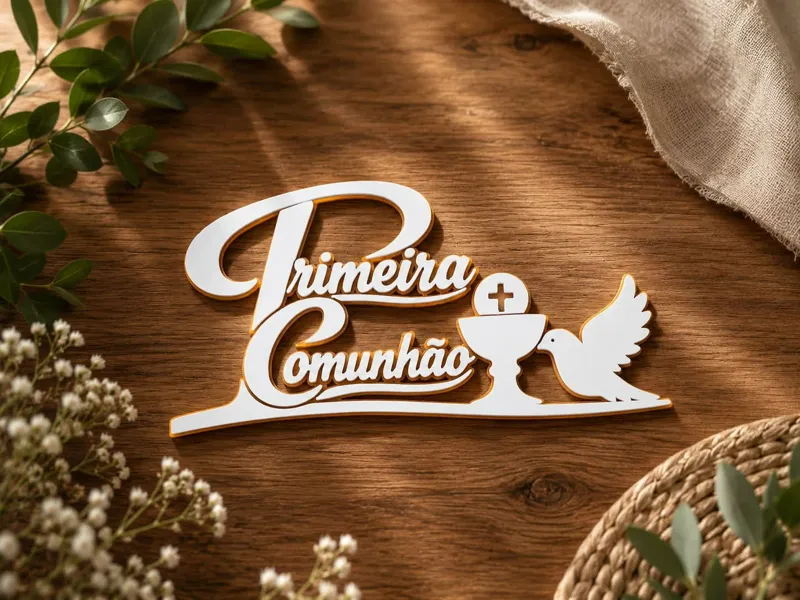 primeira comunhão topper, lembrança