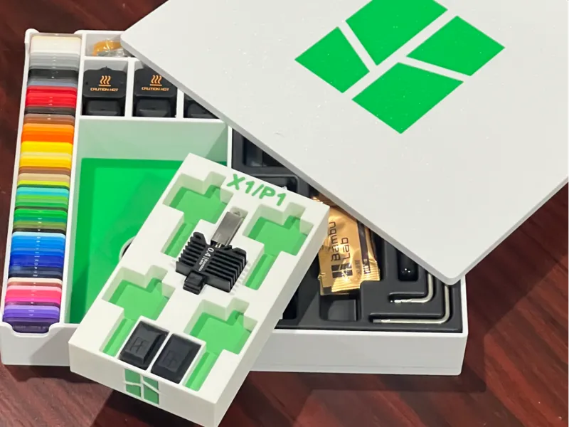 X1/P1 Hotend and Sleeve Tray 