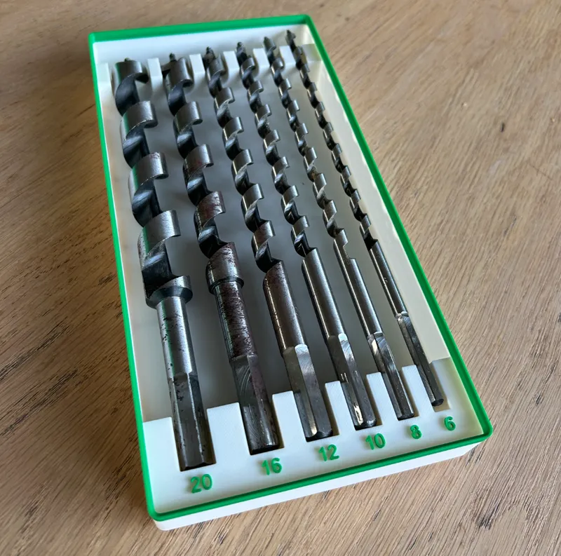 Gridfinity Auger Bit Holder