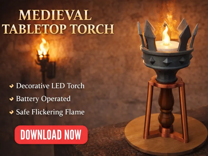 Medieval Tabletop Torch