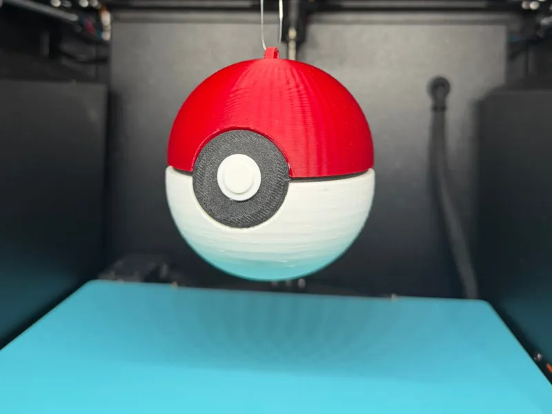 Poke Ball Christmas ornament