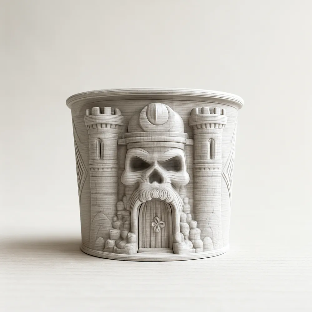 Heman's Castle Grayskull popcorn bucket - Free 3D Print Model - MakerWorld