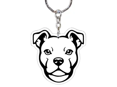 Boxer Terrier Puppy Keychain