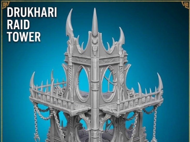 Drukhari Raid Tower 3D model