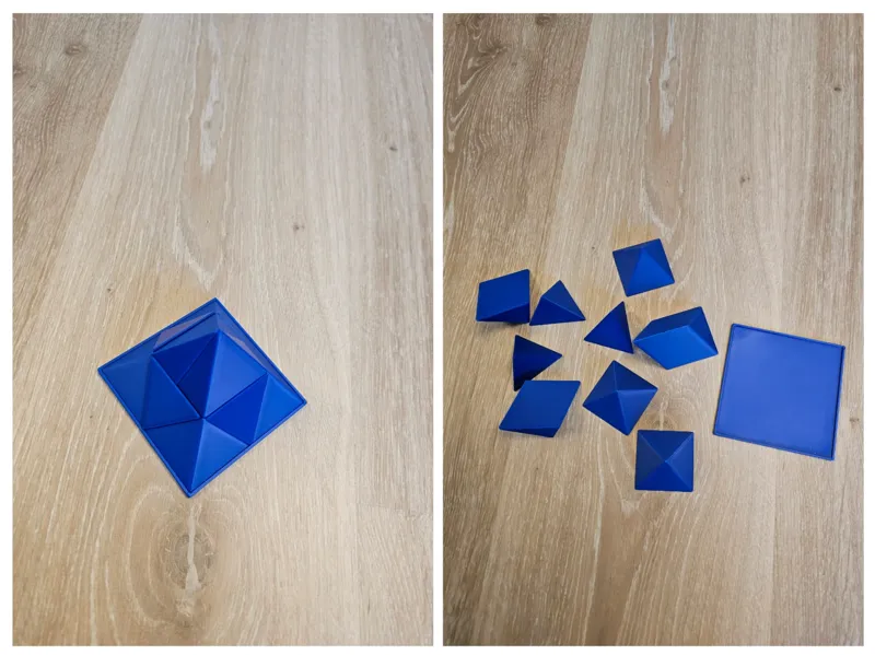 9 piece pyramid puzzle (medium difficulty)