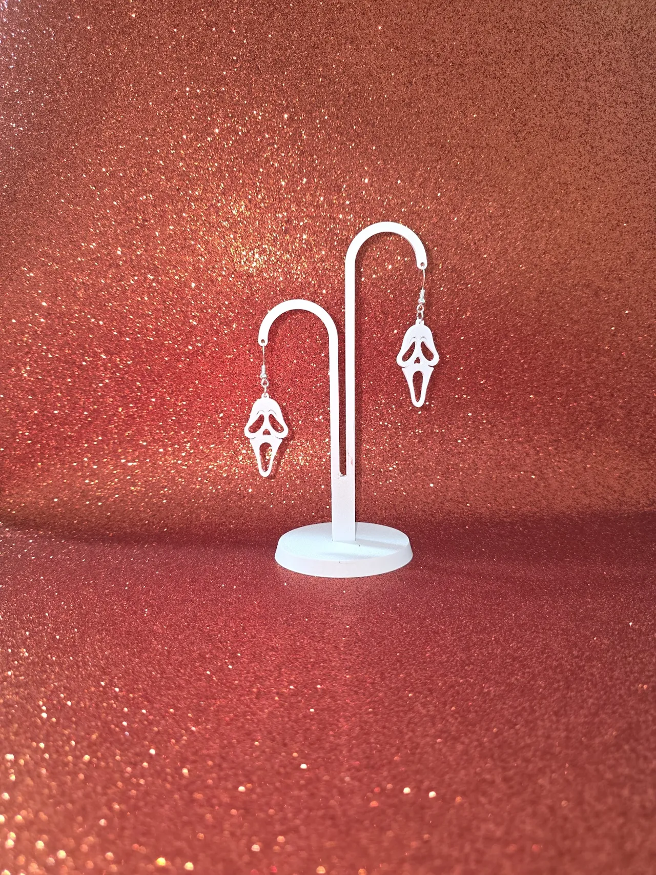 Ghostface earrings view 3