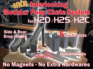 HKR H2D / H2S / H2C POOP CHUTE - NO EXTRA HARDWARE