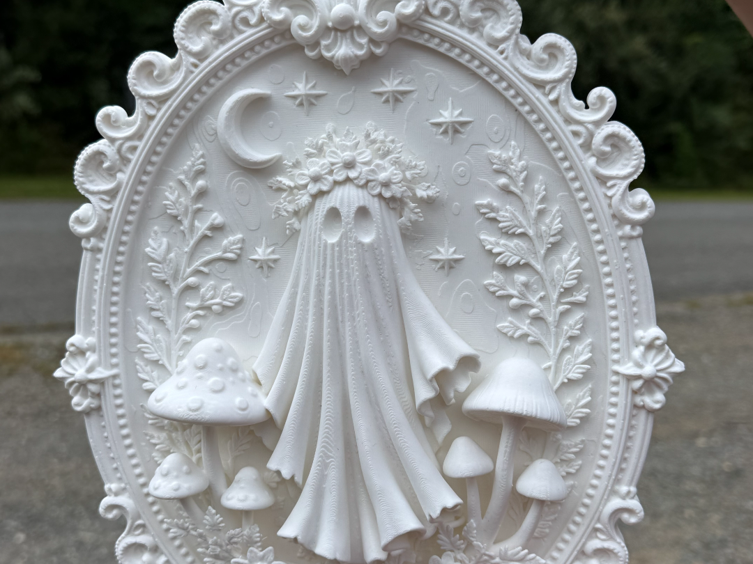 Floral Ghost in Victorian Frame - 1