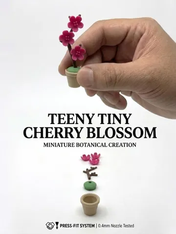 Accesorio para impresora 3D: Teeny Tiny Cherry Blossom - No AMS/Press-Fit — vista de referencia 4