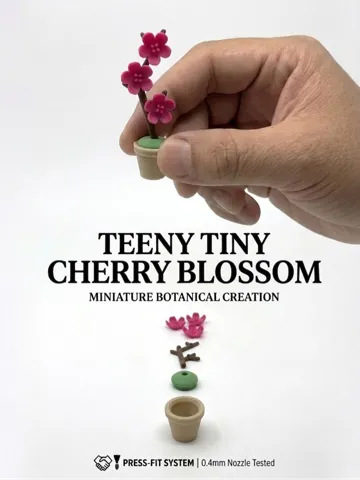 Accesorio para impresora 3D: Teeny Tiny Cherry Blossom - No AMS/Press-Fit — vista de referencia 2