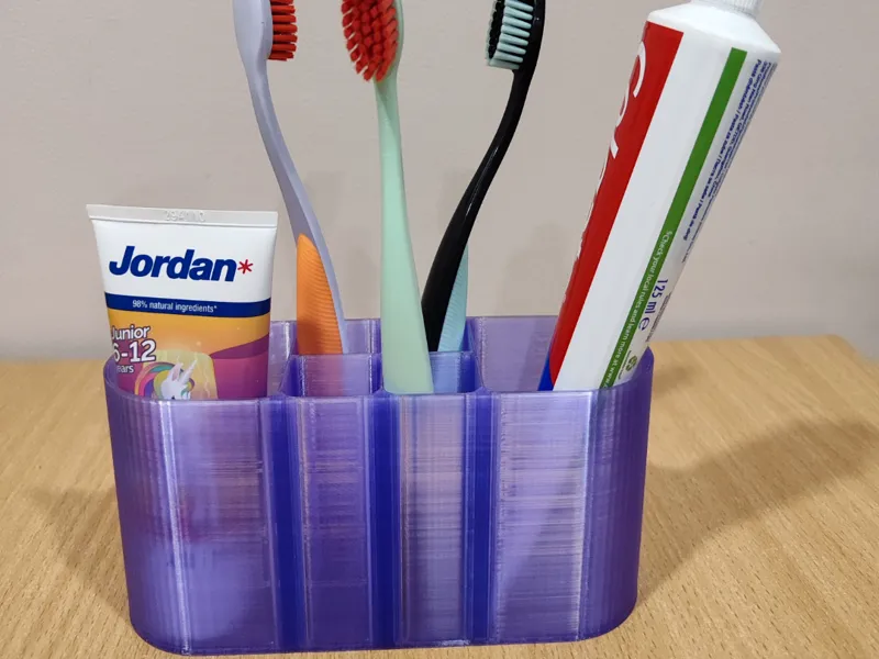 AquaFlow Toothbrush & Toothpaste Organizer