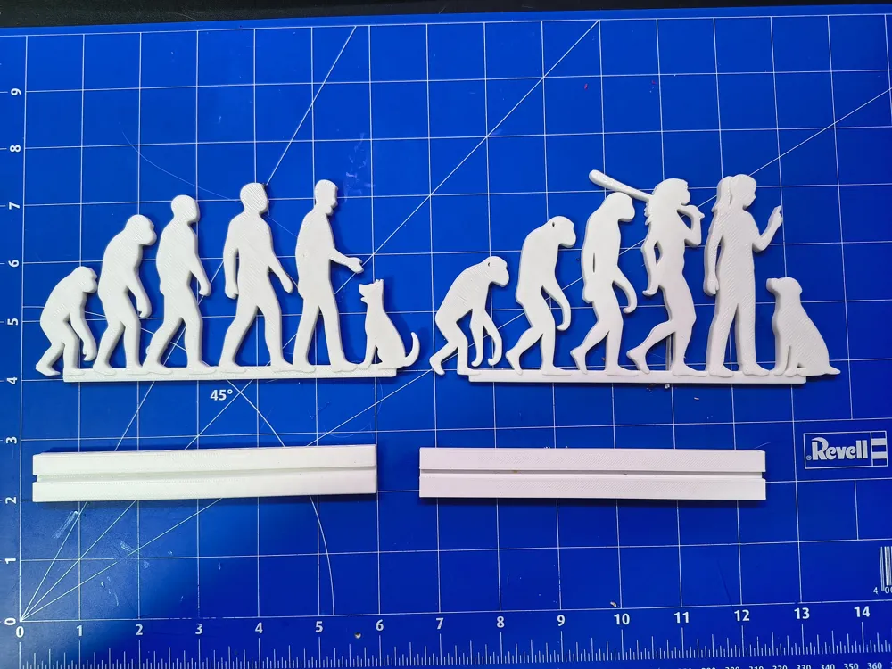 Human Evolution Dog Trainer (Male & Female) - Free 3D Print Model ...
