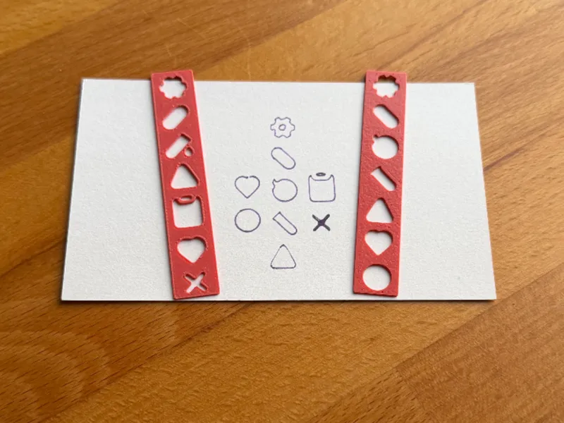 Index Card Icon Stencils